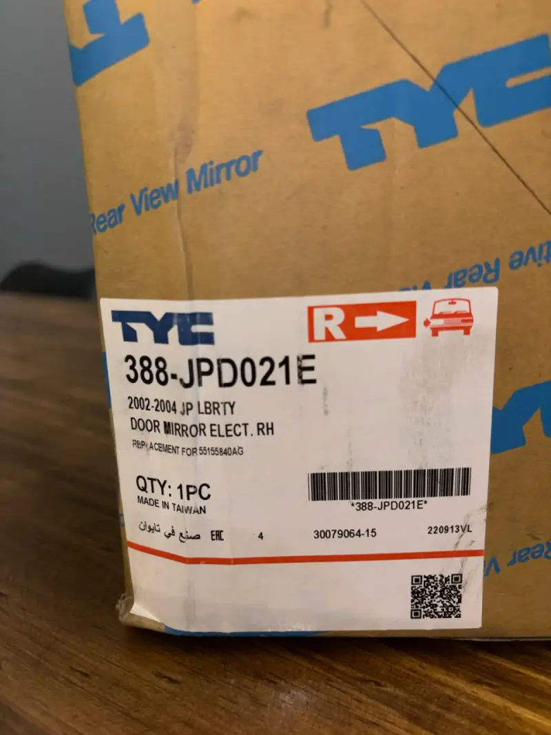 Espejo retrovisor eléctrico TYC para Jeep Cherokee - 4