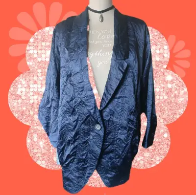 Chaqueta vintage textura arrugada - miniatura 1