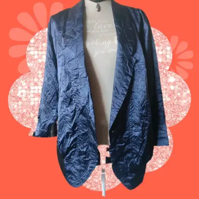 Chaqueta vintage textura arrugada - miniatura 2