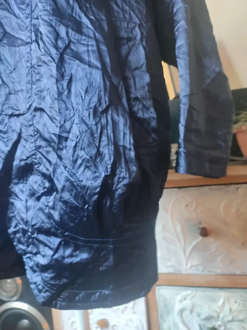 Chaqueta vintage textura arrugada - 4