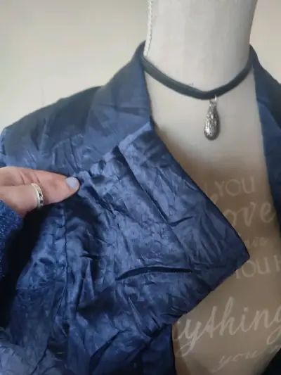 Chaqueta vintage textura arrugada - miniatura 5