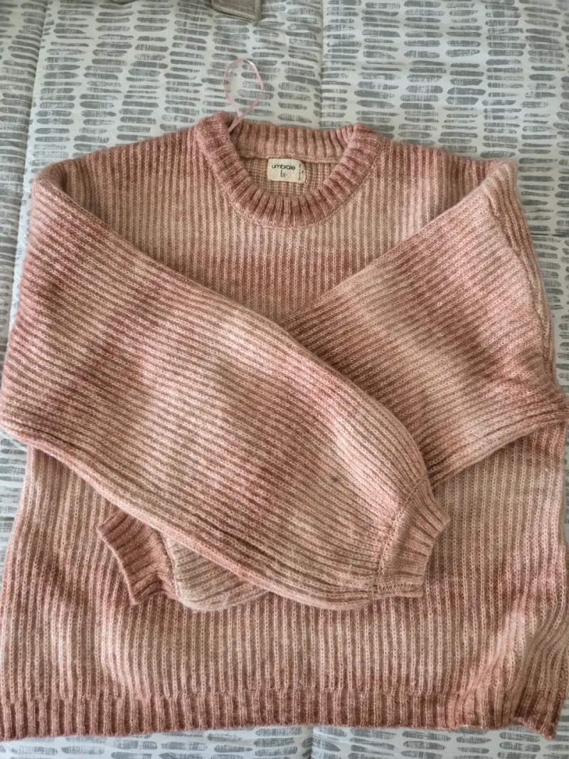 Suéter de punto rosado para mujer Umbrale
