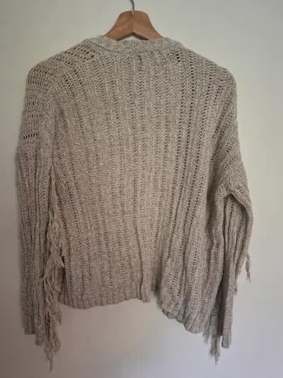 Cardigan de punto beige Foster Moon Talla 12 - miniatura 3