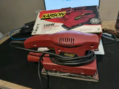 Lijadora Orbital Karson 150W Roja - miniatura 1