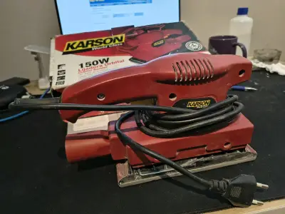 Lijadora Orbital Karson 150W Roja - miniatura 3