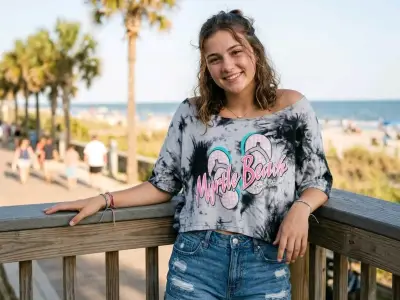 Polera Tie-Dye Myrtle Beach Mujer - miniatura 1