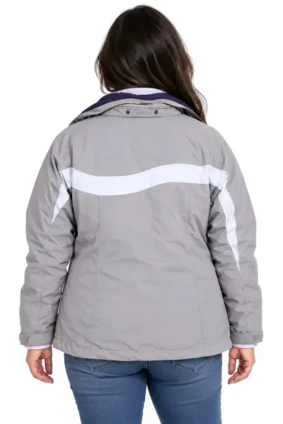 Chaqueta Columbia para mujer gris y morado - miniatura 2