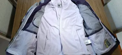 Chaqueta Columbia para mujer gris y morado - miniatura 3