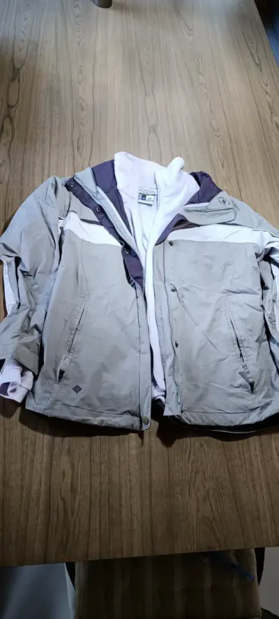 Chaqueta Columbia para mujer gris y morado - miniatura 5