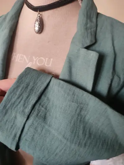 Blazer verde menta para mujer - miniatura 3