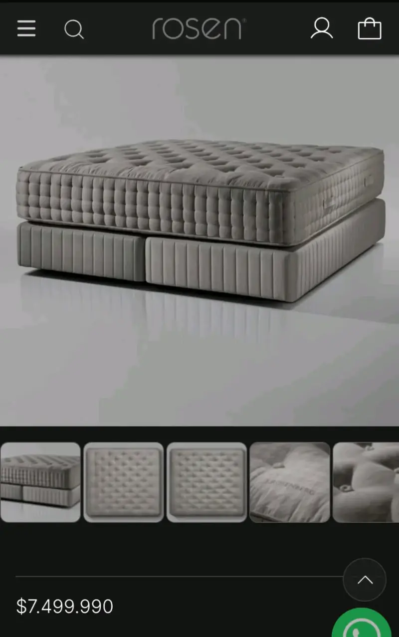 Colchón Rosen King Size Premium Box Spring J. Rose