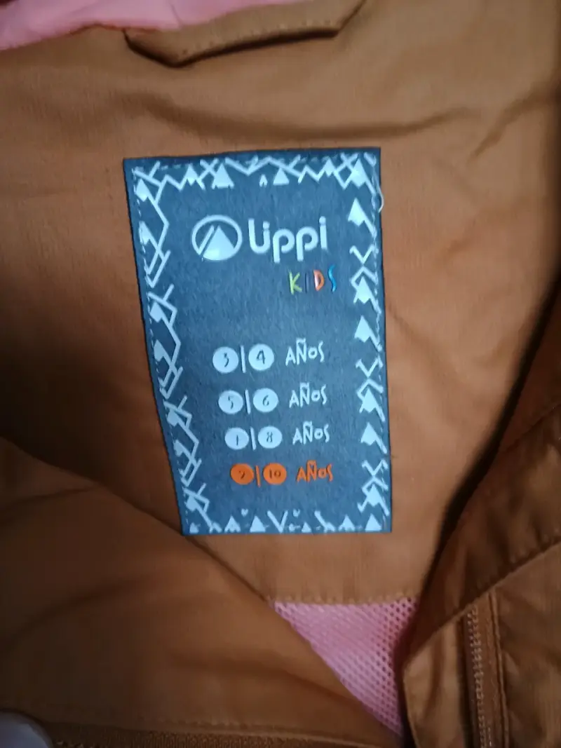 Chaqueta impermeable para niños Uppi color marrón - 2