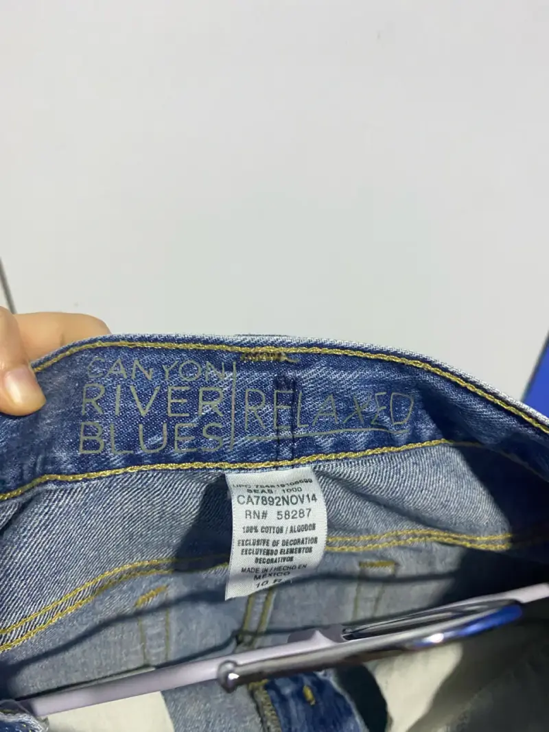 Jeans de mezclilla azul mujer talla 32 - 5