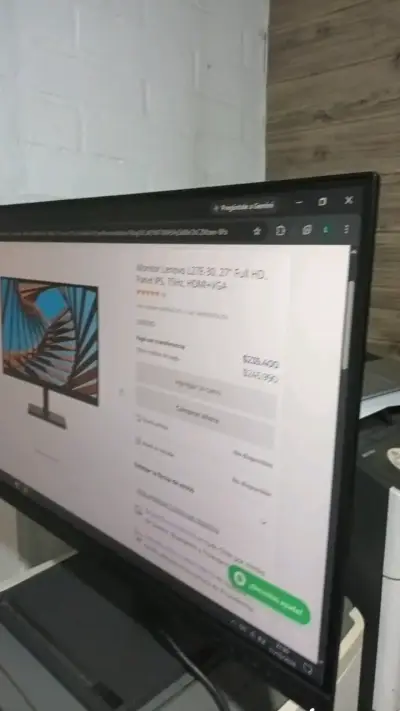 Monitor Lenovo L27e-30 27 pulgadas Full HD - miniatura 2
