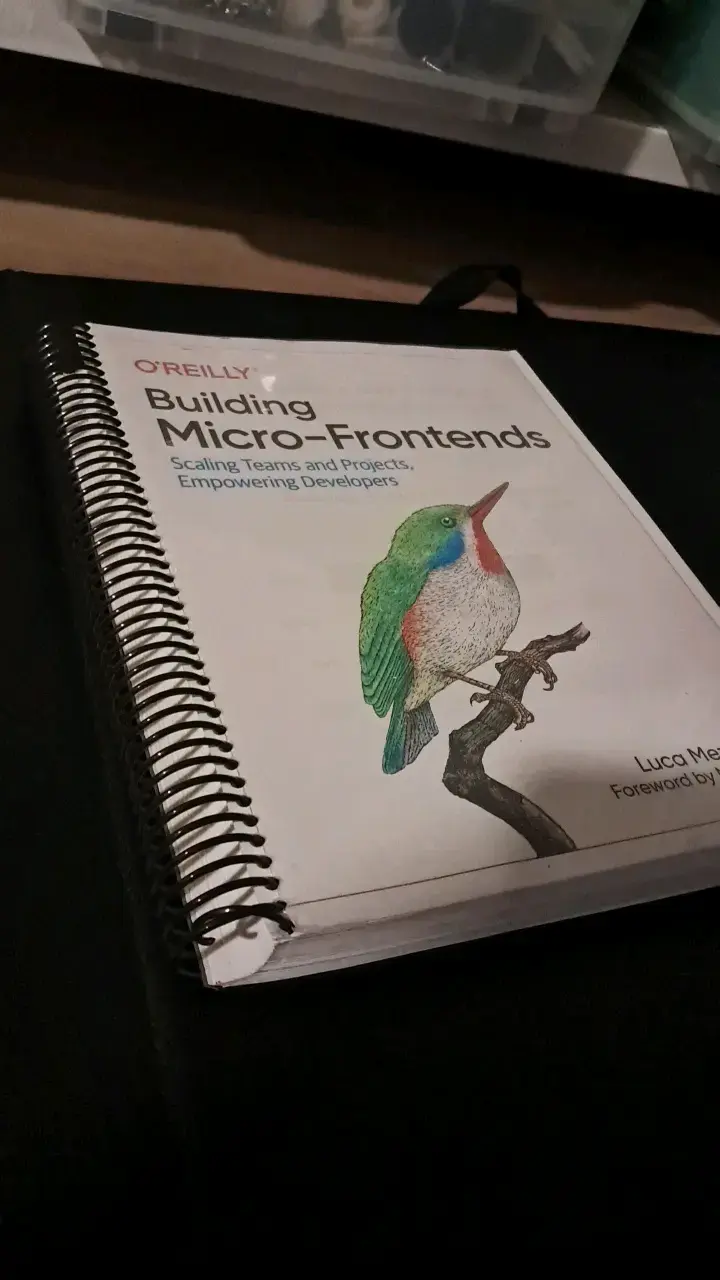 Libro Building Micro-Frontends de O'Reilly - 2