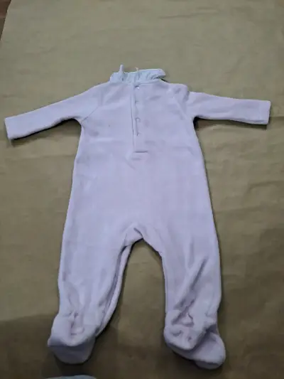 Pijama de bebé rosa con diseño de cisne 3M - miniatura 2