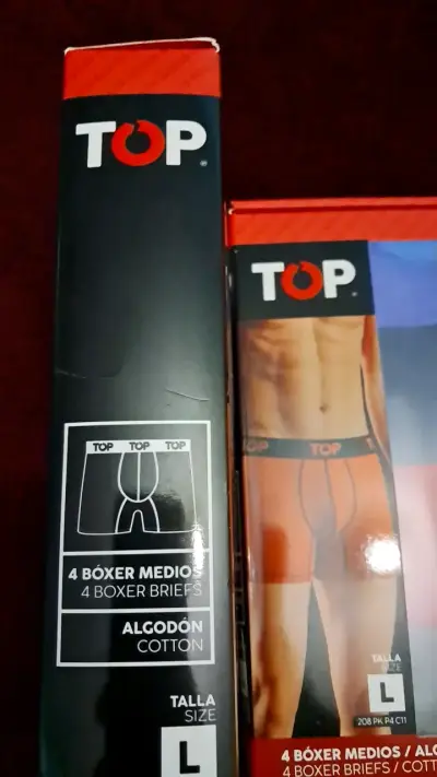 Pack de 4 bóxer de algodón para hombre Top talla L - miniatura 2