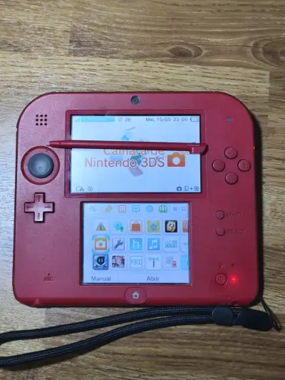 Consola Nintendo 2DS Roja con Cargador - miniatura 3