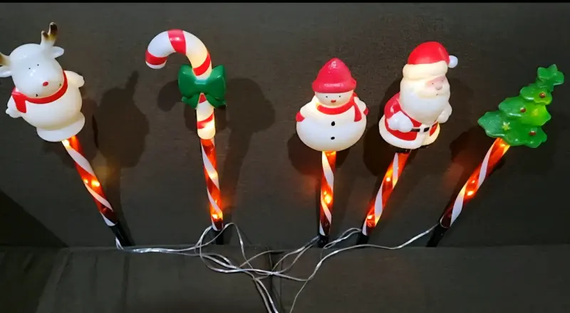 Luces decorativas navideñas LED con figuras - 1