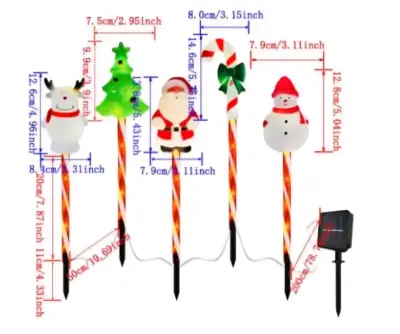 Luces decorativas navideñas LED con figuras - miniatura 3