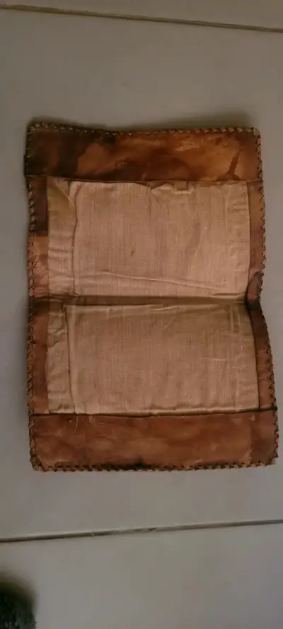 Cuaderno artesanal de cuero con diseño mapuche - miniatura 6