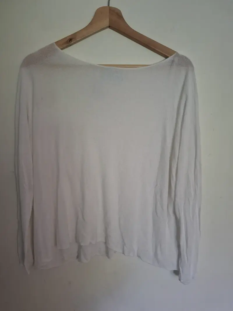 Suéter blanco de mujer en buen estado Talla Única - 2
