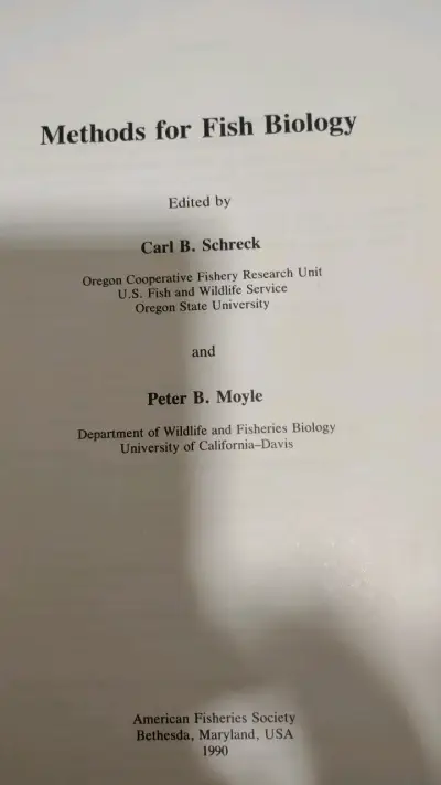 Libro Methods for Fish Biology de Schreck y Moyle - miniatura 2