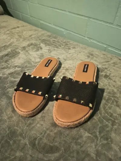 Sandalias negras Pollini talla 40 - miniatura 2