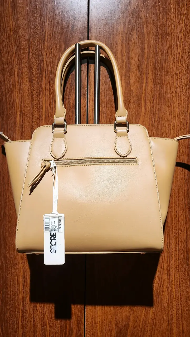 Cartera beige Secret con diseño trenzado - 2