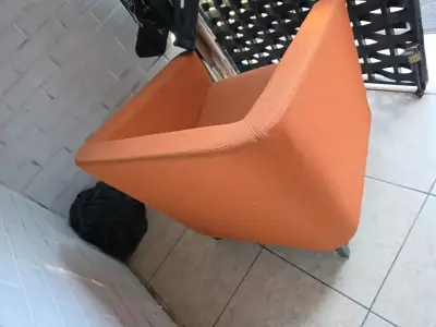 Sillón individual naranja moderno - miniatura 4