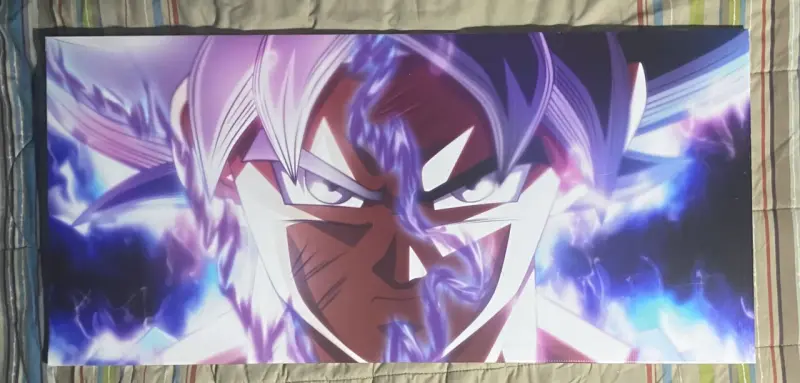 Cuadro decorativo de anime con personaje poderoso