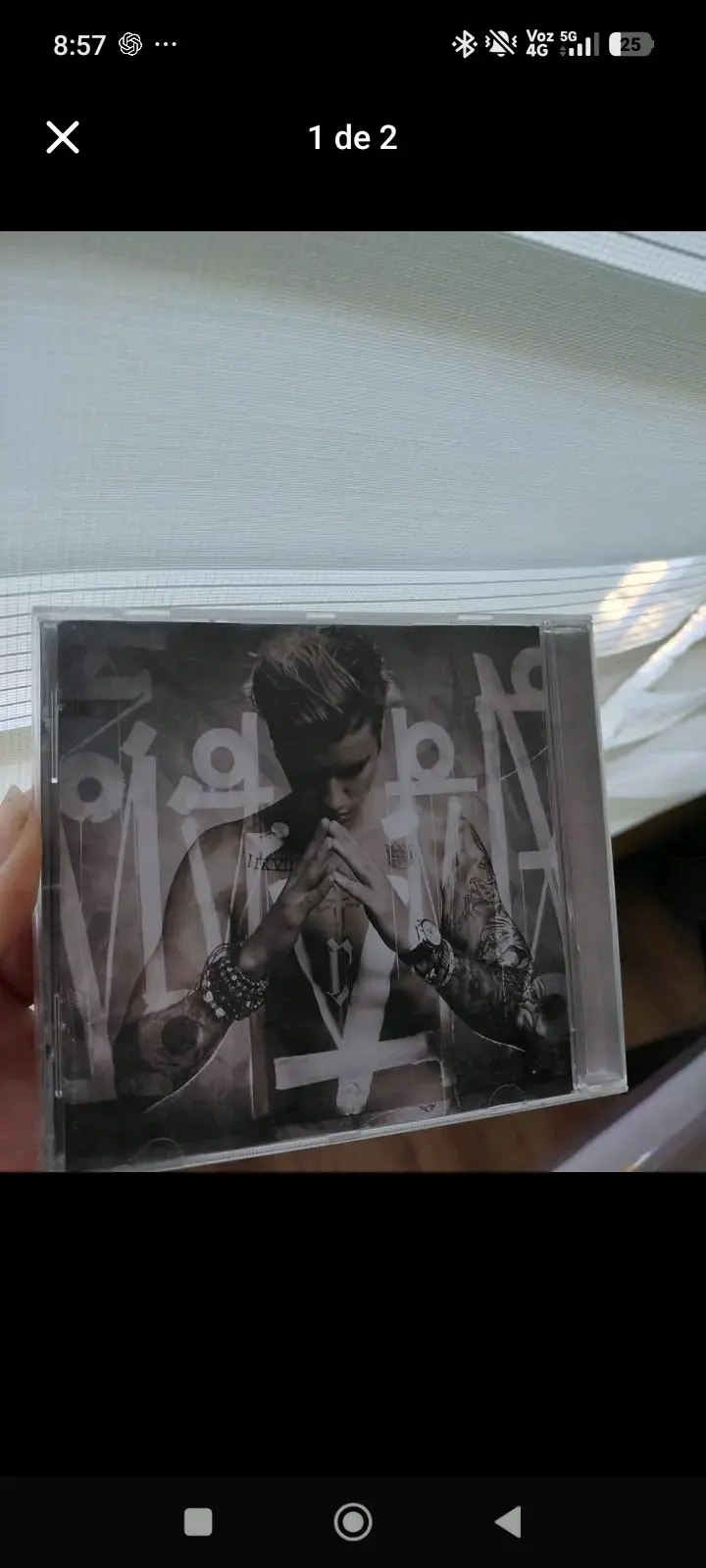 CD de música Purpose de Justin Bieber