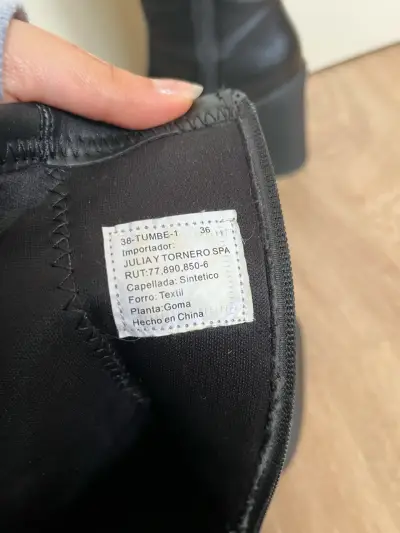 Botines negros de plataforma con cierre lateral - miniatura 3