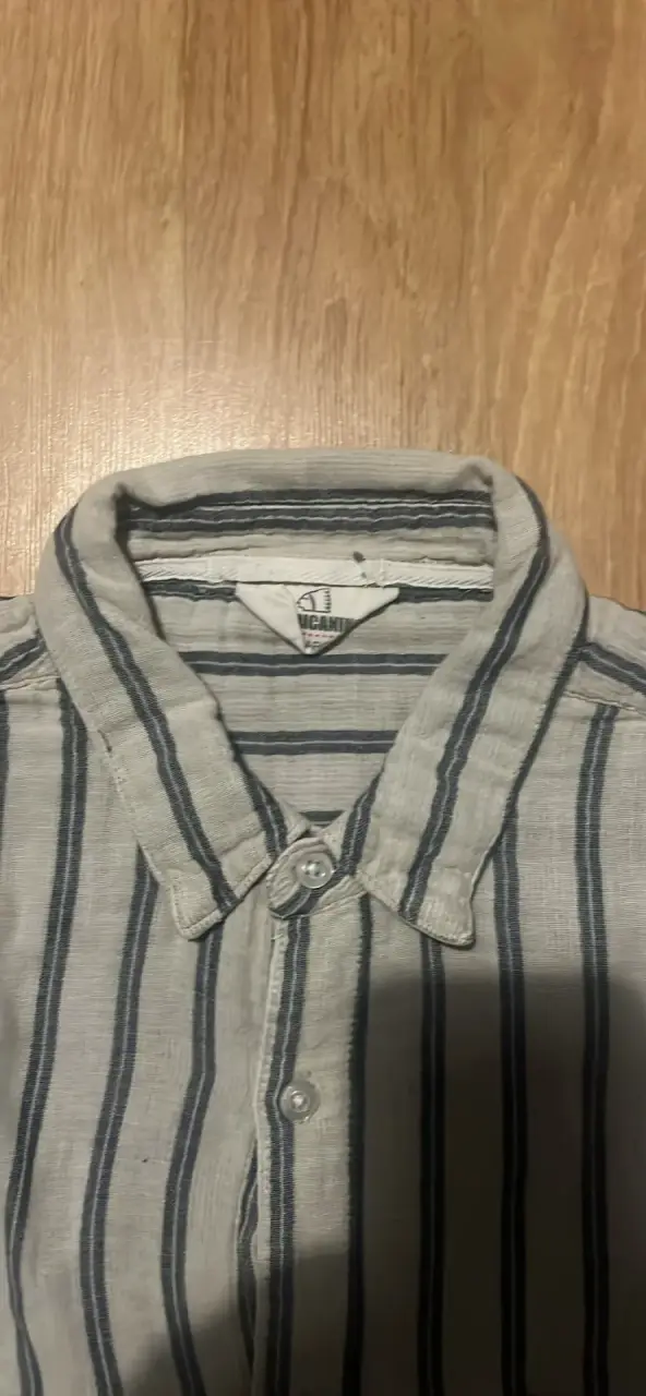 Camisa de rayas gris para hombre - 2
