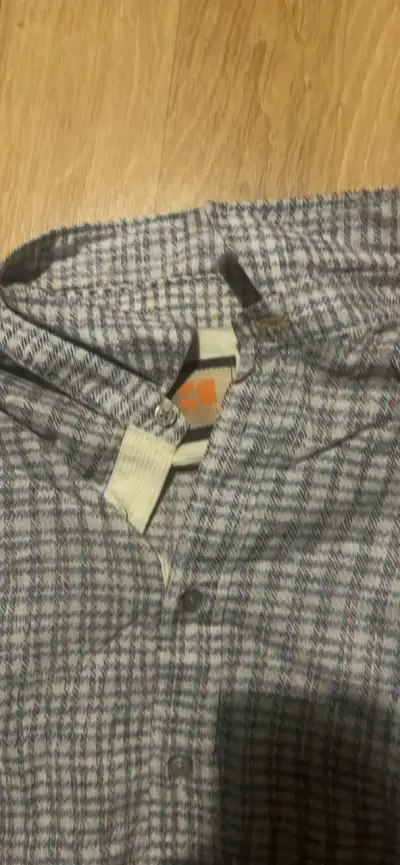 Camisa a cuadros manga larga para hombre - miniatura 2