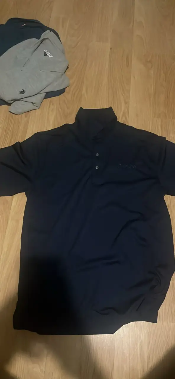 Polera Polo Negra de Hombre