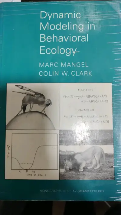 Libro Dynamic Modeling in Behavioral Ecology de Marc Mangel y Colin W. Clark - miniatura 1