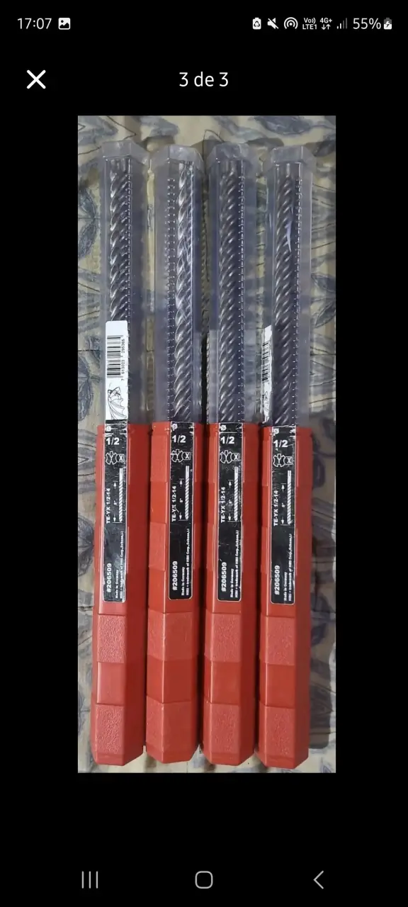 Broca Hilti SDS Max 1/2 Pulgada - 3