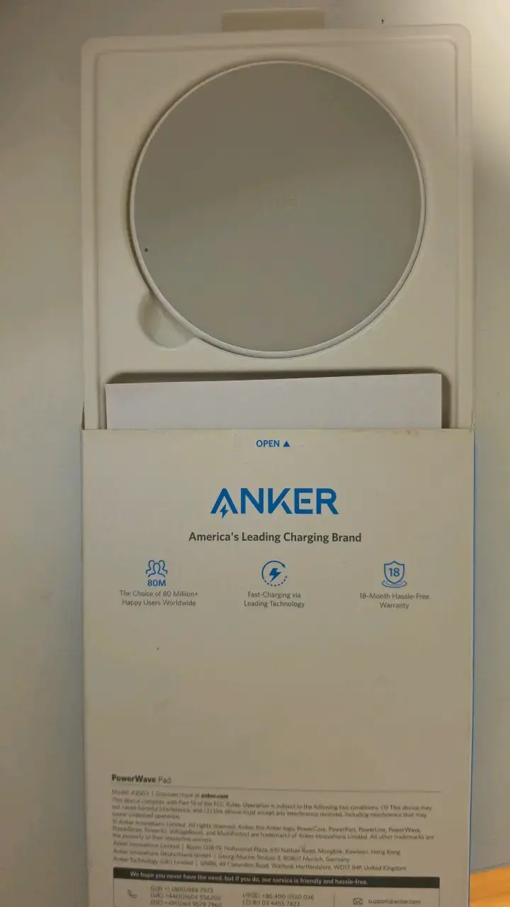 Cargador Inalámbrico Anker PowerWave Pad