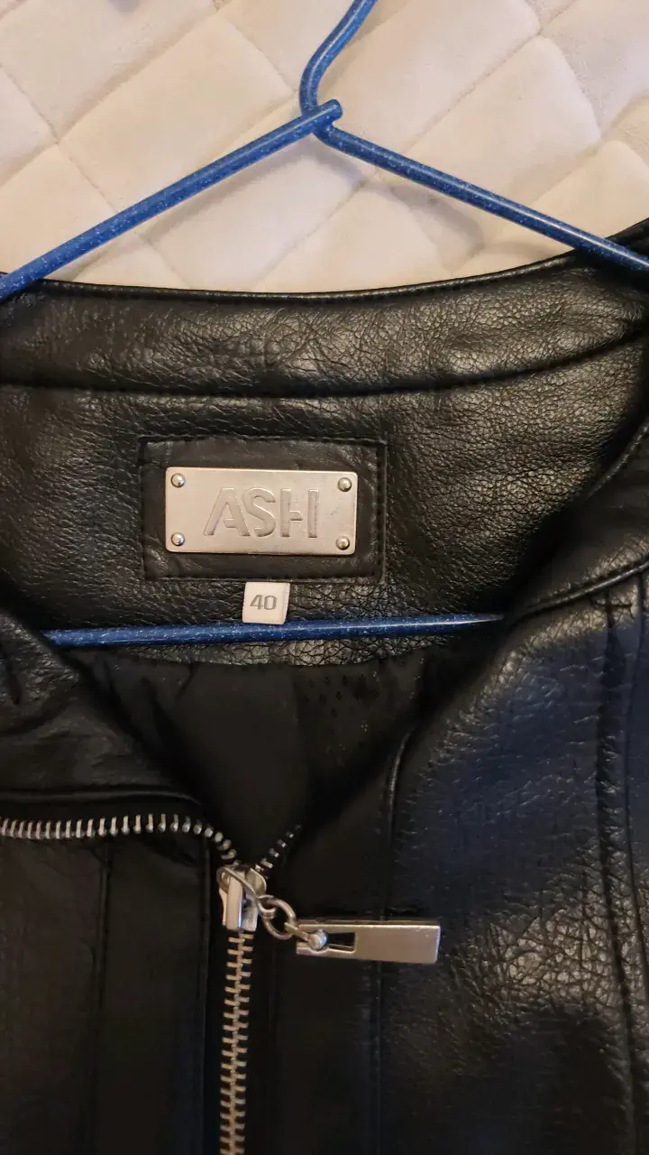 Chaqueta de cuero negra con tachas ASH - 2