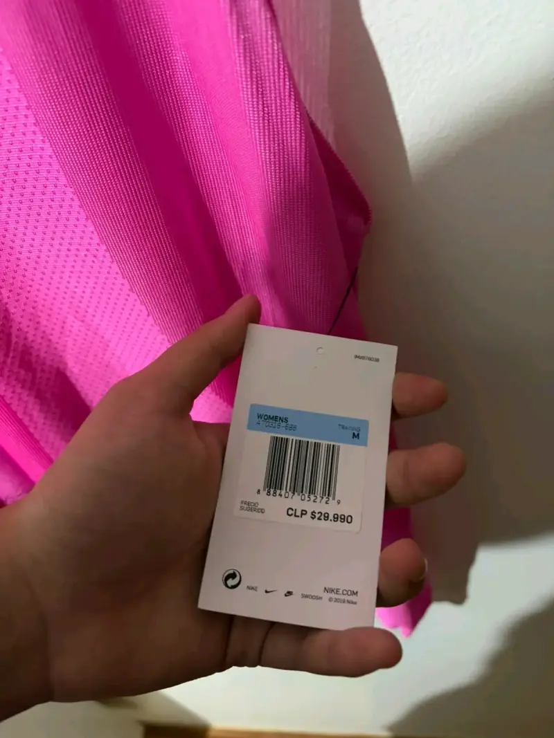 Polera sin mangas Nike rosa para mujer - 2