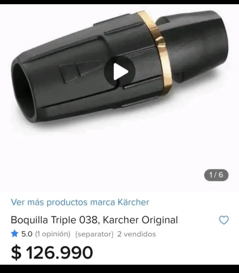 Boquilla Triple 038 Karcher Original