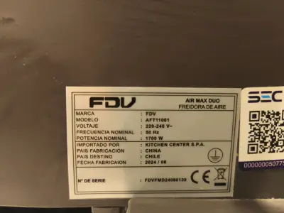 Freidora de Aire FDV Air Max Duo 1700W - miniatura 3