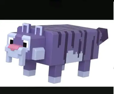 Figura de juguete de tigre pixelado - miniatura 2
