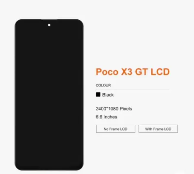 Pantalla LCD Poco X3 GT 6.6 pulgadas negra - miniatura 1