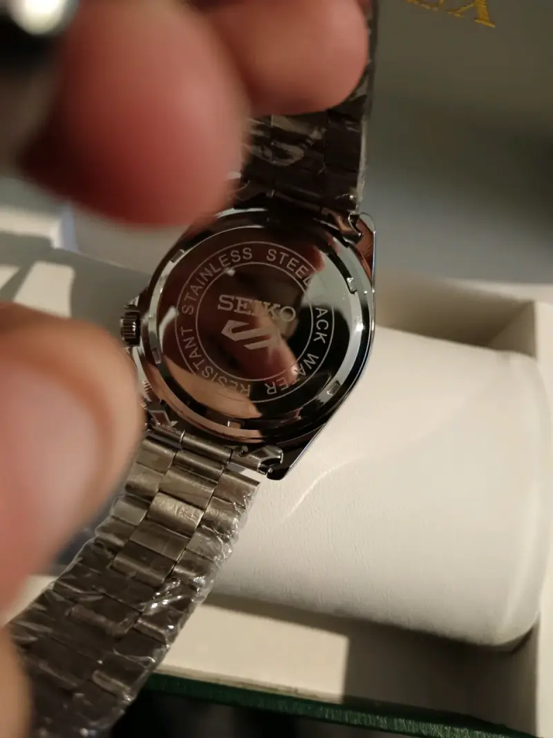 Reloj Seiko 5 con bisel azul de acero inoxidable - 3