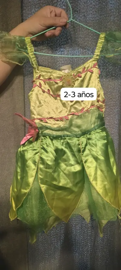 Disfraz de hada verde para niña 2-3 años - miniatura 1