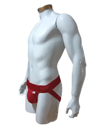 Suspensorio deportivo rojo para hombre - miniatura 3