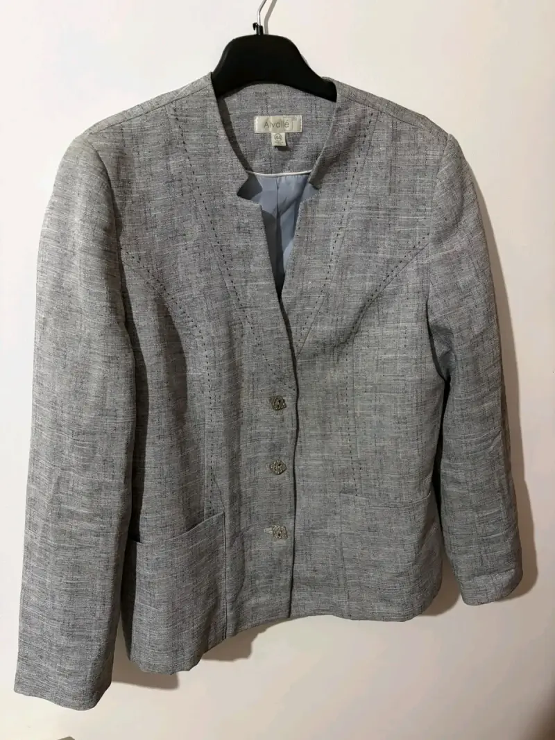 Blazer gris de mujer Avalle elegante - 1