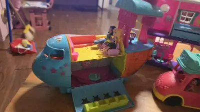 Casa, avión, auto helado polly pocket - miniatura 4